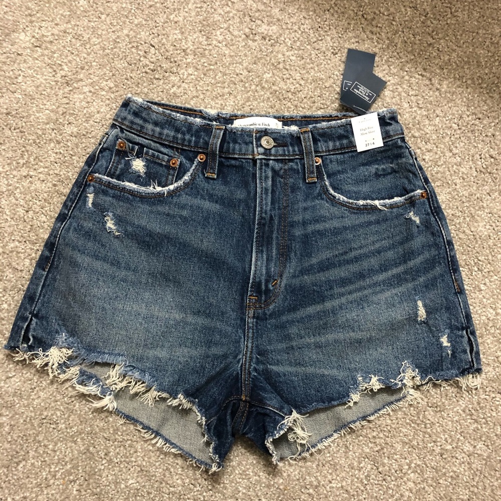 A&F high rise mom shorts size 27/4